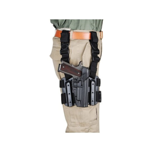 BLACKHAWK! Serpa Level 2 Tactical Drop Leg Holster Right Hand Sig Sauer P220, P226, P228, P229, P229R Polymer Black - Blackhawk!