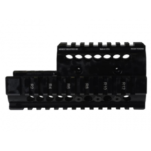 Midwest Industries 2-Piece Handguard Quad Rail Kel-tec PLR-16, PLR-22 Aluminum Black - Midwest Industries