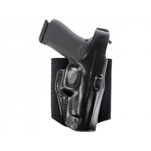 Galco Ankle Glove Ankle Holster Right Hand Springfield Hellcat, Taurus GX4 Leather Black - Galco