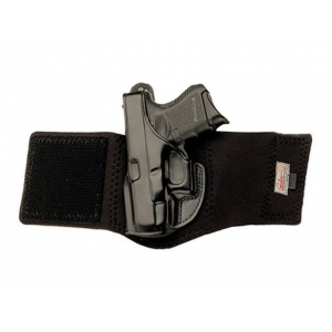 Galco Ankle Glove Ankle Holster Left Hand S&W 36 2" Leather Black - Galco