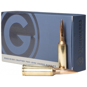 Gunwerks Long Range Hunting 300 Winchester Magnum Ammo 215 Grain Berger Hybrid Hollow Point Box of 20 - Gunwerks