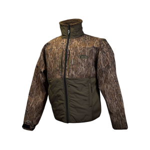 Drake Men's LST Guardian Flex Double Down Quarter Zip Jacket Mossy Oak Bottomland 2XL - Drake