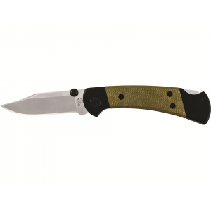 Buck Knives 112 Ranger Sport Pocket Knife 3" Clip Point CPM S30V Satin Blade Aluminum/Micarta Handle Green - Buck Knives