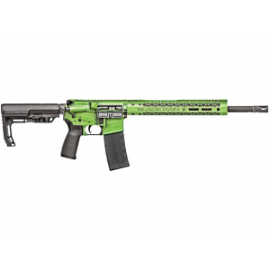 Black Rain Ordnance Spec+ Fusion Semi Automatic Rifle 300 AAC Blackout (7.62x35mm) 16" Matte Threaded Barrel Green Frame Black Pistol Grip - Black Rain Ordnance