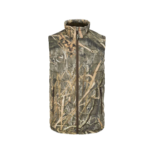 DRAKE Men's LST Double Down Layering Insulated Vest Mossy Oak Shadow Grass Habitat 2XL