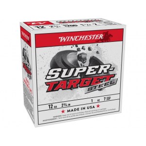 chester Super-Target 12 Gauge 2-3/4 #7 Steel Shot 1 Oz Case Of 250 (10 Boxes Of 25) Ammo