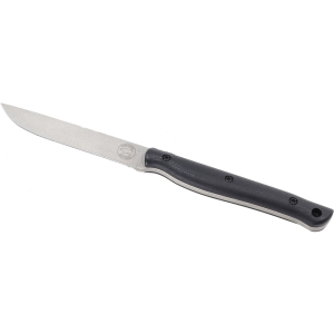 White River Knives Exodus 3 Fixed Blade Knife 3" Drop Point CPM S35VN Stonewashed Blade Canvas Micarta Handle Black - White River Knives