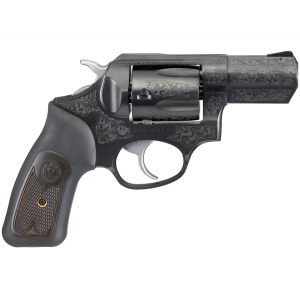 RUGER Sp101 357 Magnum Revolver 2.25" Blued Barrel 5 Round Black Grip Engraved Frame