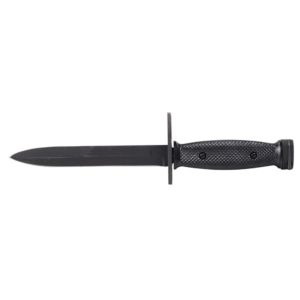 Ontario Mil-Spec 494 M7 Bayonet 6.75" Drop Point 1095 Black Carbon Steel Blade Polymer Handle Black - Ontario