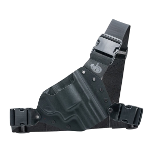 Gunfighters INC Kenai Chest Holster Right Hand Ruger SP101 Kydex Black - Gunfighters Inc