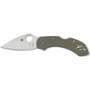 Spyderco Dragonfly Folding Knife 2.25" Drop Point VG-10 Stainless Steel Blade Polymer G-10 Handle Green - Spyderco