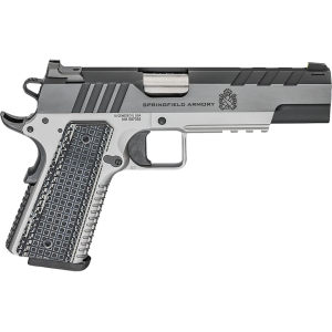 Springfield Armory 1911 Emissary 9mm Luger Pistol 5" Barrel 9+1 Round Blued Slide Black Grip Stainless Frame