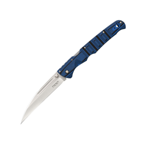 Cold Steel Frenzy II Pocket Knife 5.5" Sheepsfoot CPM S35VN Satin Blade G-10 Handle Black/Blue - Cold Steel