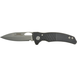 Knives of Alaska Eagle Pocket Knife 2.9" Spear Point CPM S30V Gray Blade G-10 Handle Black - Knives Of Alaska