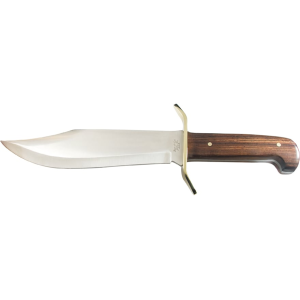 Bear & Son Gold Rush Bowie Fixed Blade Knife 9" Clip Point Sandvik 12C27 Satin Blade Cocobolo Handle - Bear & Son