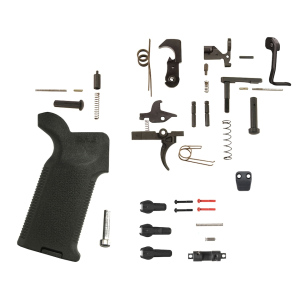 AR-STONER Performance Lower Parts Kit with Magpul Bad Lever, Magazine Release Button and MOE K2 Grip Black