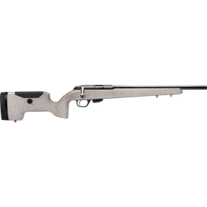 Tikka T1x UPR Bolt Action Rifle 17 Hornady Magnum Rimfire (HMR) 16" Blued Threaded Barrel Black Frame Desert Sand Precision Stock