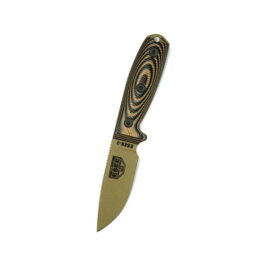 ESEE Knives ESEE-3 3D Fixed Blade Knife 3.38" Drop Point 1095 Dark Earth Blade G-10 Handle Black/Coyote - Esee Knives