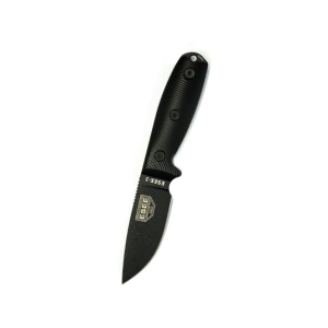 ESEE Knives ESEE-3 3D Fixed Blade Knife 3.38" Drop Point 1095 Black Blade G-10 Handle Black - Esee Knives