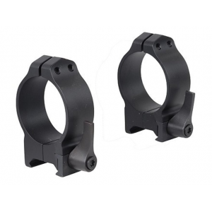 Warne Maxima Quick Detach Weaver 34mm Scope Rings Matte Black Medium - Warne