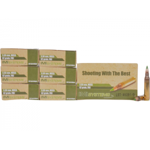  M855 5.56x45mm NATO 62 Grain SS109 Penetrator Full Metal Jacket Box Of 210 (7 Boxes Of 30) Ammo