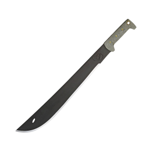 Condor Knives El Salvador Machete 18" 1075 Black Powder Coat Blade Micarta Handle Gray - Condor Knives