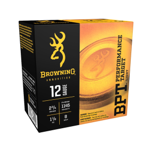 wning BPT Light Target 12 Gauge 2-3/4 #8 Lead Shot 1-1/8 Oz Case Of 250 (10 Boxes Of 25) Ammo
