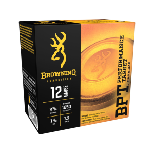 wning BPT Handicap Target 12 Gauge 2-3/4 #7-1/2 Lead Shot 1-1/8 Oz Case Of 250 (10 Boxes Of 25) Ammo
