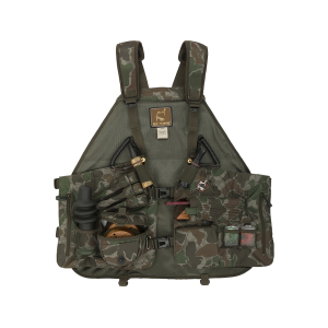 Ol' Tom Men's Time & Motion Easy Rider Turkey Hunting Vest Old School Green Camo One Size Fits Most - Ol' Tom