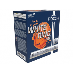 cchi White Rino Light Target 12 Gauge 2-3/4 #7-1/2 Lead Shot 1-1/8 Oz Case Of 250 (10 Boxes Of 25) Ammo