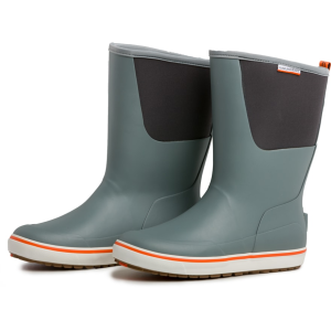 Grundens 12" Deck Boots Rubber Monument Gray Men's 11 D - Grundens