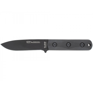 KA-BAR EK Commando Fixed Blade Knife 5" Drop Point 1095 Cro-Van Black Blade Ultramid Handle Black - Ka-Bar