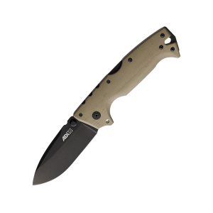 Cold Steel AD-10 Pocket Knife 3.5" Drop Point CPM S35VN Black Blade G-10 Handle Dark Earth - Cold Steel