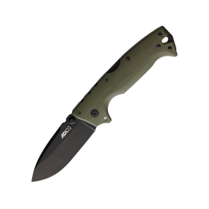 Cold Steel AD-10 Pocket Knife 3.5" Drop Point CPM S35VN Black Blade G-10 Handle OD Green - Cold Steel
