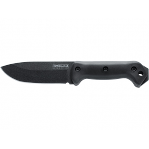 KA-BAR BK22 Becker Campanion Fixed Blade Knife 5.25" Drop Point 1095 Cro-Van Black Blade Ultramid Handle Black - Ka-Bar