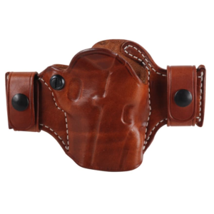 El Paso Saddlery Snap Off Compact OWB Holster Right Hand 1911 Government Leather Brown - El Paso Saddlery