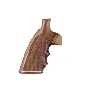 Hogue Fancy Hardwood Grips with Accent Stripe, Finger Grooves and Contrasting Butt Cap for Colt Python Checkered Cocobolo - Hogue