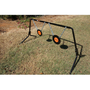 Viking Solutions Single Stand Dual Gong Target System 8" and 10" Gongs 3/8" AR500 Steel - Viking Solutions