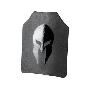 Spartan Armor Spartan Omega AR500 Steel Body Armor Stand Alone Ballistic Plate III 10"x12" Single Curve Full Coat - Spartan Armor