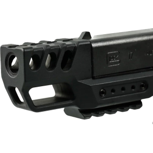 Armaspec FMC-G17 Frame Mounted Compensator 9mm Aluminum Black - Armaspec