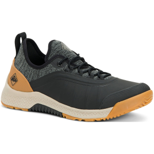 Muck Boots Men's Outscape Lace Up Waterproof Hiking Shoes Rubber Black/Tan 8 D - Muck Boots