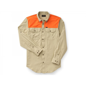 Filson Men's Sportsman's Shooting Long Sleeve Shirt Twill/Blaze Large