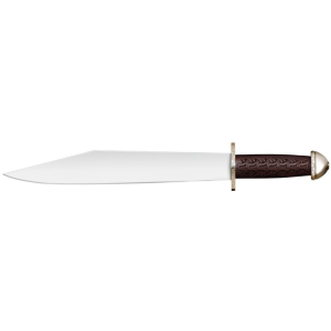 Cold Steel Chieftan's Sax Fixed Blade Knife 13.375" Clip Point 1055 Satin Blade Hardwood Handle - Cold Steel