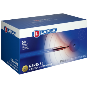 Lapua 6.5x55mm Swedish Mauser Ammo 139 Grain Lapua Scenar Jacketed Hollow Point Box Of 50 ua 6.5x55mm Swedish Mauser 139 Grain Lapua Scenar Jacketed Hollow Point Box Of 50 Ammo