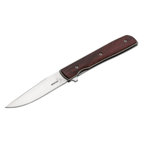Boker Knives Urban Trapper Petite Pocket Knife 2.76" Drop Point VG-10 Satin Blade Cocobolo Handle Wood - Boker Knives
