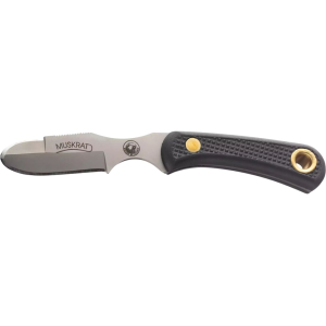 Knives of Alaska Muskrat Fixed Blade Knife 2.25" Caping CPM S30V Bead Blasted Blade SureGrip Handle Black - Knives Of Alaska
