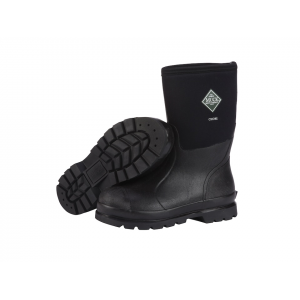 Muck Boots Men's Chore Mid 12" Waterproof 5mm Insulated Work Boots Rubber Black 10 D - Muck Boots