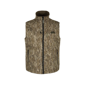 Drake Men's MST Windproof Soft Shell Insulated Vest Mossy Oak Bottomland 2XL - Drake