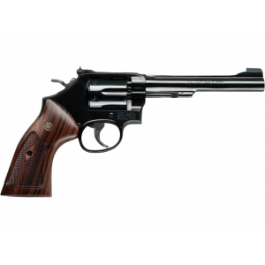 SMITH & Wesson Model 48 Classic 22 Winchester Magnum Rimfire (wmr) Revolver 6" Blued Barrel 6 Round Wood Grip