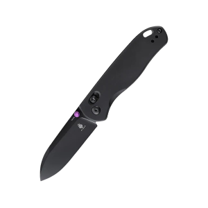 Kizer Drop Bear Pocket Knife 2.97" Drop Point 154CM Black Blade Aluminum Handle Black - Kizer